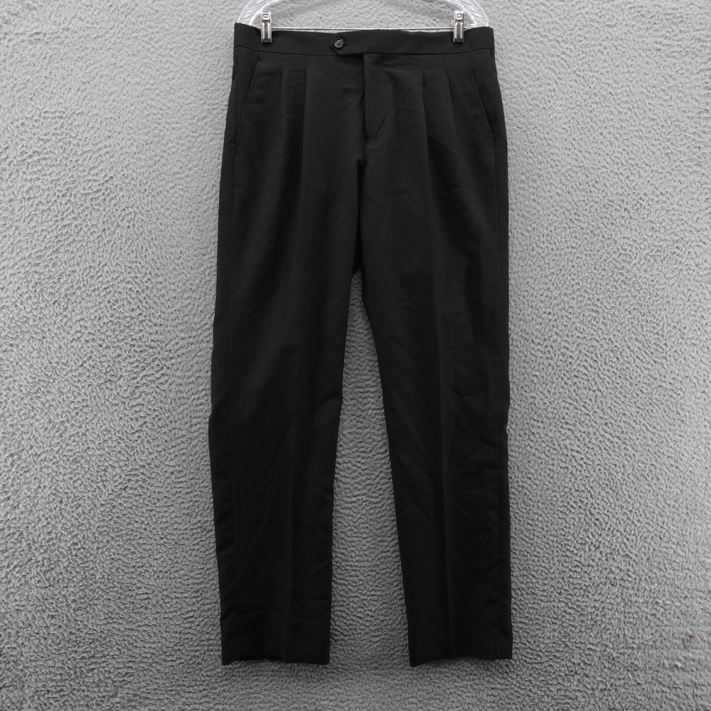 Opposuits Mens Black Slim Fit Dress Pants Size‎ US 40 (33x32 Actual) Pleated